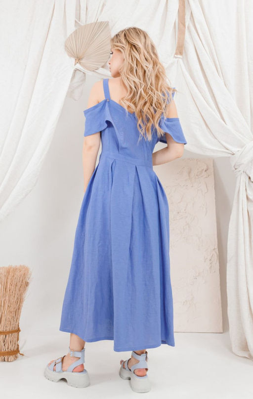 Платье AMORI 9658 василек  фото 2