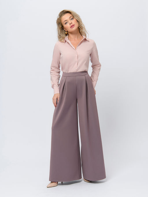 Рубашка розового цвета с длинными рукавами - 1001dress фото 3