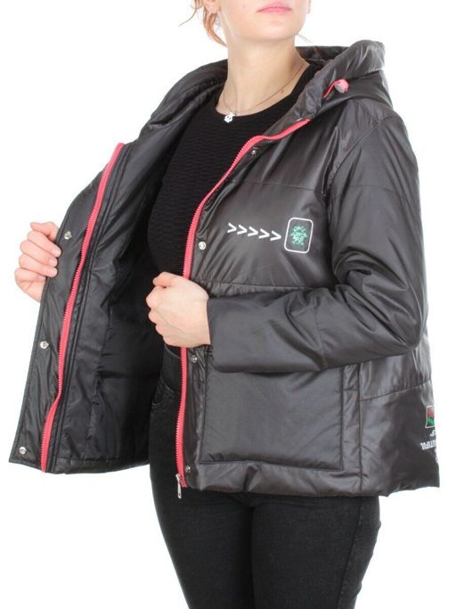 005 BLACK Куртка демисезонная женская (100 гр. синтепон) - Fashion фото 9