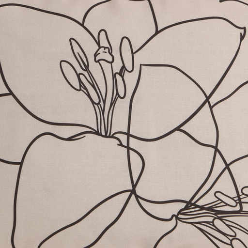 Постельное бельё Этель 1.5 сп Graphic flowers 143х215 см, 150х214 см, 50х70 см -2 шт, мако-сатин 114г/м2  фото 5