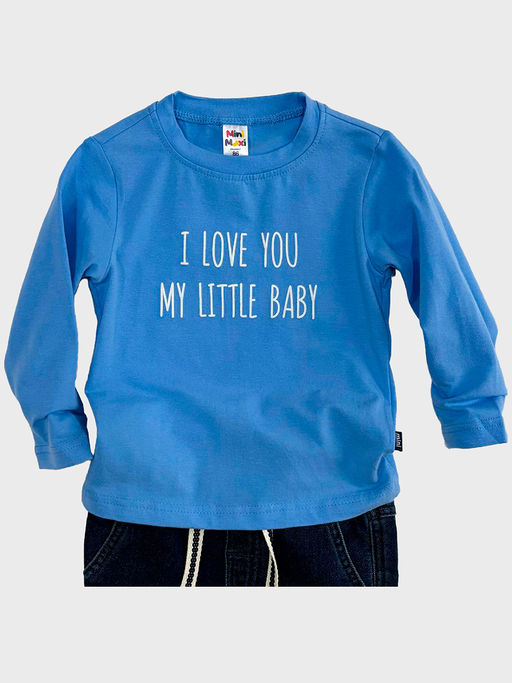 Футболка (лонгслив)	 UD 0908 голубой - Mini maxi фото 2