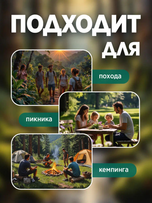Набор посуды походный Camp-S12 из нержавеющей стали (4пр) 106941 - Скрап фото 7