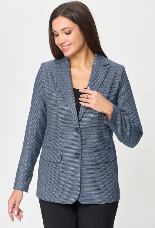 Жакет БелЭльСтиль 203 сине-черный фото 3