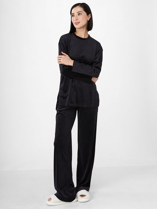 Костюм из велюра OD-742-5 черный