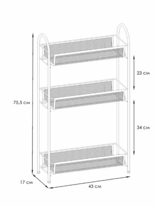 Этажерка "Ладья 13" (Графит)