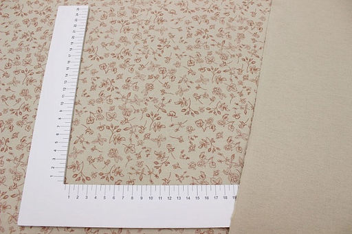 Теплый хлопок Кассия цв.св.бежево-оливковый, ш.1.5м, хлопок-100%, 150гр/м.кв - Купава фото 4