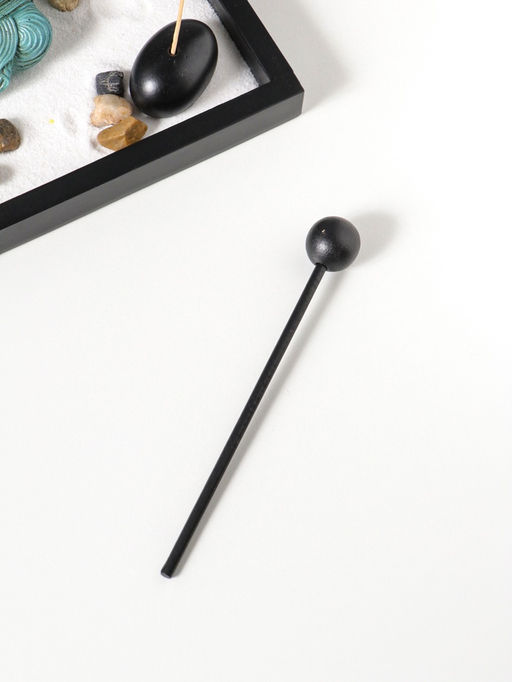 Сад Дзен "Будда в бирюзовом у гонга" песок+камни+аромапалочки 13,2х15х16 см