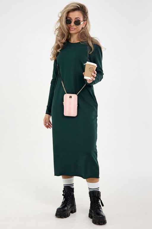 Платье-футер-длинное