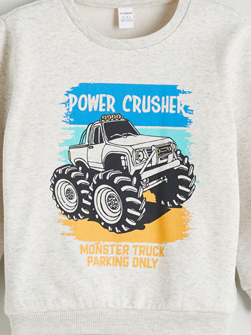 Bisiklet Yaka Erkek ?ocuk Sweatshirt