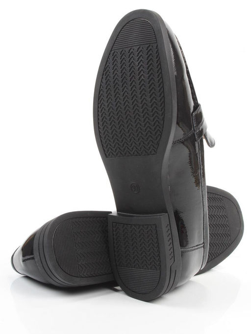 03-DEB17-3 BLACK Лоферы женские (натуральная кожа)