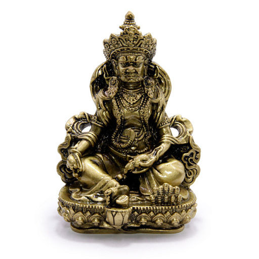 Фигурка Фен Шуй Кубера - бог богатства под бронзу Оберег на процветание 12см-8см