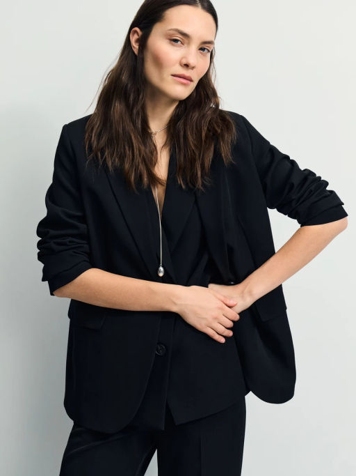 Однобортный жакет прямого кроя / Zarina
