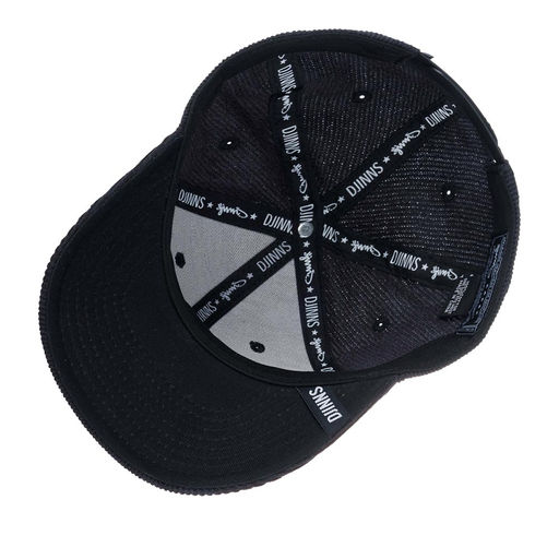 Бейсболка DJINNS арт. 6P TrueFit Cord Mountains (черный)