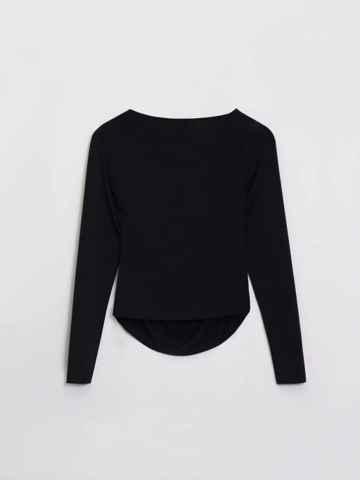 Облегающий лонгслив с драпировкой / Zarina  фото 2