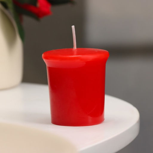 Цена за 3 шт. Свеча ароматическая Sweet Strawberry, сладкая земляника, 5×4.5 см