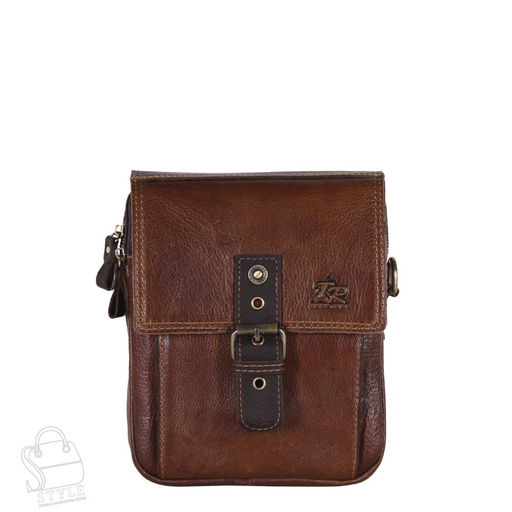 Сумка мужская кожаная 3010TR d.brown Tough Ruder  в Новосибирске