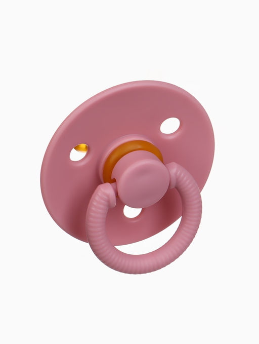 Соска-пустышка, от 0 мес., латекс, классическая, в контейнере, пыльно-розовая, M&B