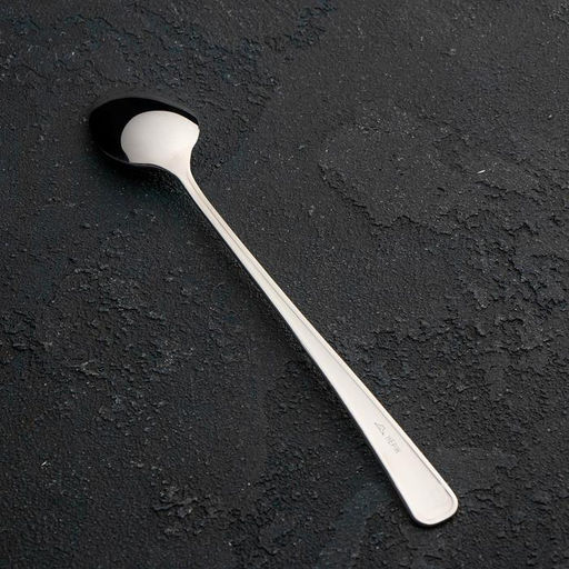 Цена за 6 шт. Ложка для коктейля «Мондиал», длина 19.5 см, толщина 2.5 мм, цвет серебряный