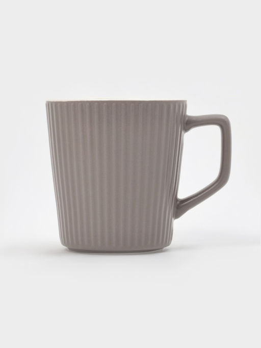 Кружки Loft, набор 4 шт., 360 мл, 12×9×10 см, фарфор, серые
