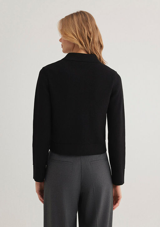 Fermuarl? Siyah H?rka - Mavi фото 5