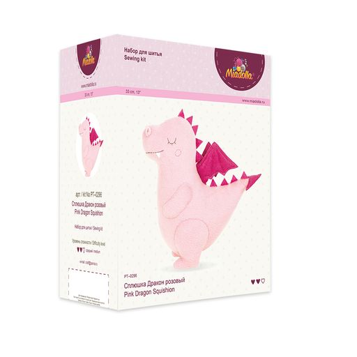 Набор для шитья Miadolla PT-0296 Сплюшка Дракон розовый