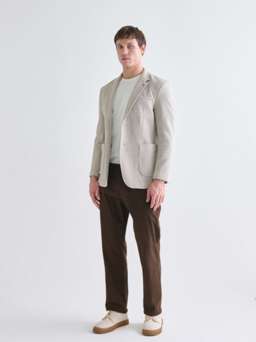 Standart Kal?p Erkek Blazer Ceket