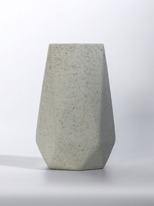 Ваза Бэрри, грани, 18.5?11 см, d=7.5 см, керамика, белая