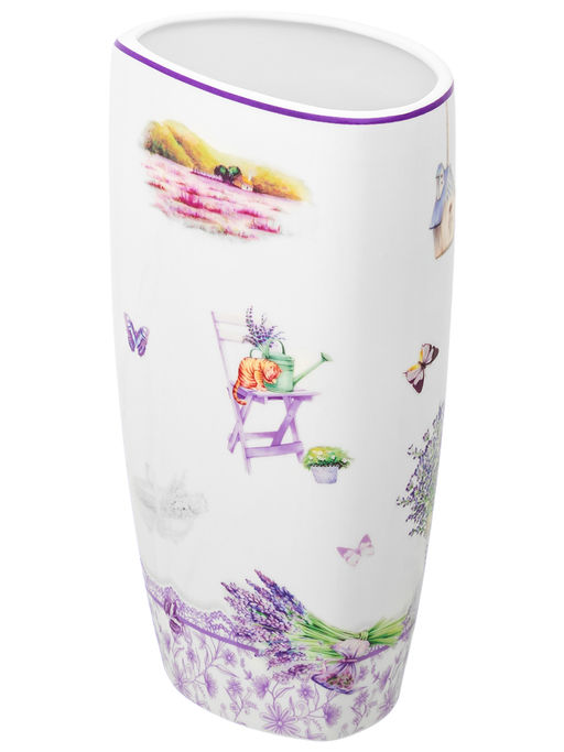 Ваза 1,5 л 12,5*9,5*22 см "Лаванда" NEW BONE CHINA
