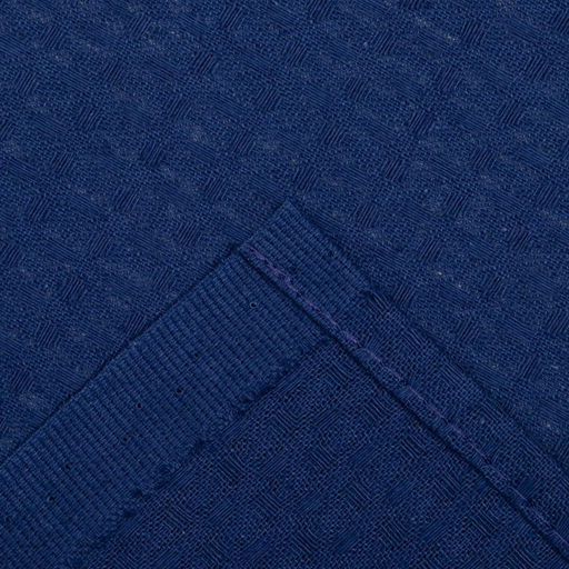 Полотенце для бани Экономь и Я 80х150 см, 100% хлопок, ваф. полотно, т.синий, 200 гр/м2  фото 4