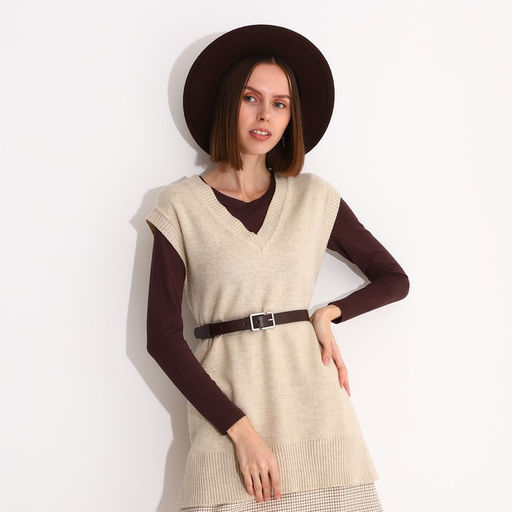 Ремень женский, ширина 3 см, винт, пряжка метал, цвет коричневый - Simaland фото 3