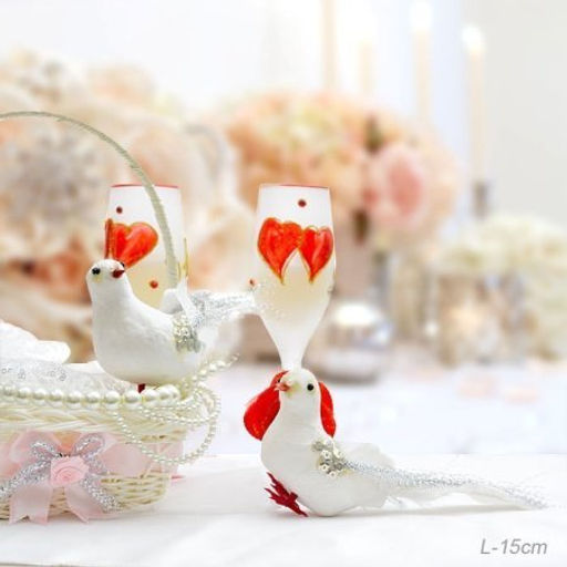 Голубь декоративный 15 см / SH0938 /уп 2/600/ Акция - Галеонтрейд фото 2