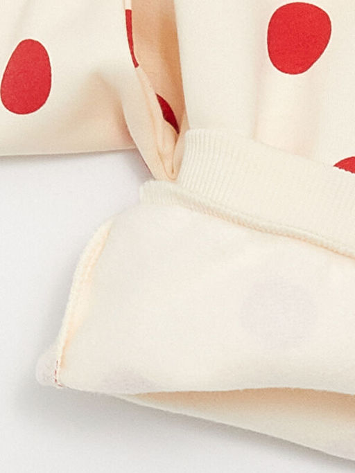 Bisiklet Yaka Puantiyeli K?z Bebek Sweatshirt - Waikiki фото 2