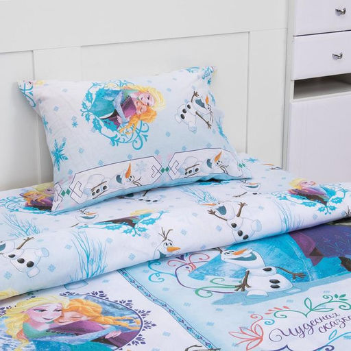 Постельное бельё 1,5 сп Сказка Холодное сердце , размер 143х215 см, 150х214 см, 50х70 см -1 шт., 100% хлопок, бязь 125 г/м2 - Disney фото 2