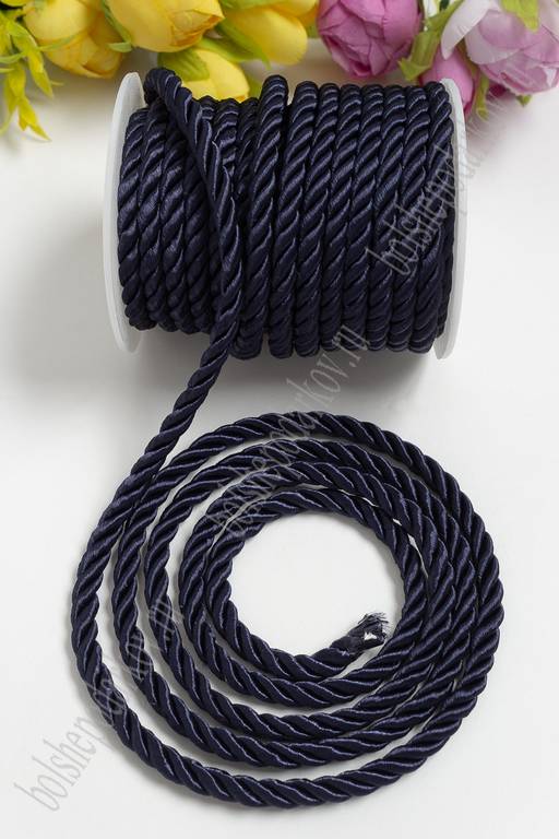 Шнур в бобине 5 мм*10 ярд (SF-3317) темно-синий №65