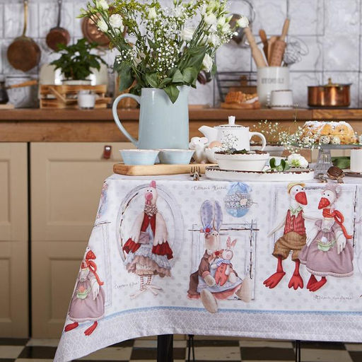 Скатерть Этель Пасхальные Тильды 110х147 см, 100% хл, саржа 190 гр/м2  фото 14