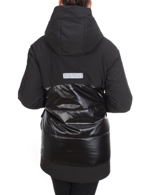 E03 BLACK Куртка демисезонная женская HOLDLUCK (100 гр. синтепон) - Фабричный китай фото 5