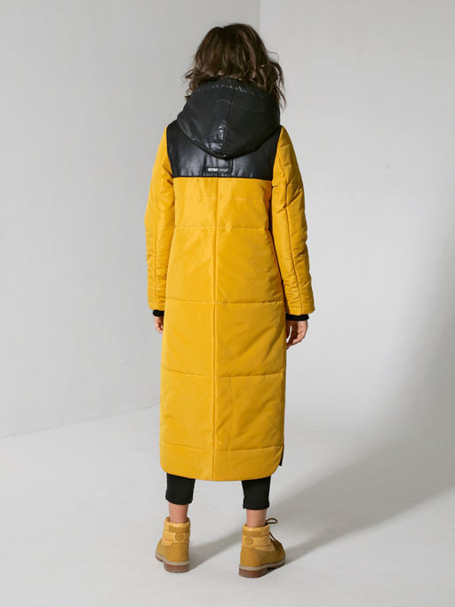 22305 Пальто дем. горчичный - Dizzyway фото 3