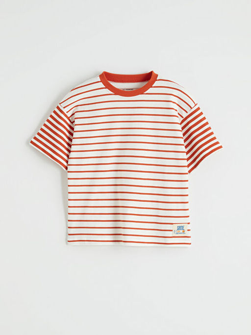 Bisiklet Yaka ?izgili Erkek ?ocuk Ti??rt 2li