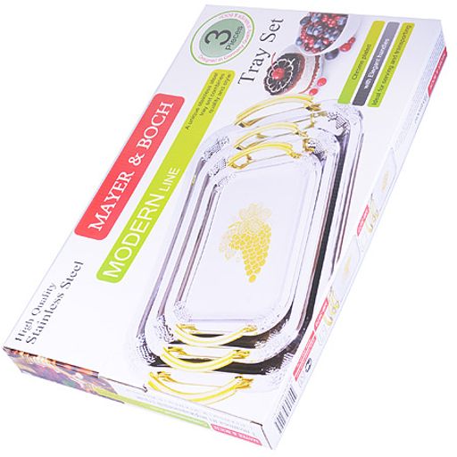 3677 Наб/подносов мет. MB 3пр рез/зол/руч(х20) - Mayer&boch фото 8