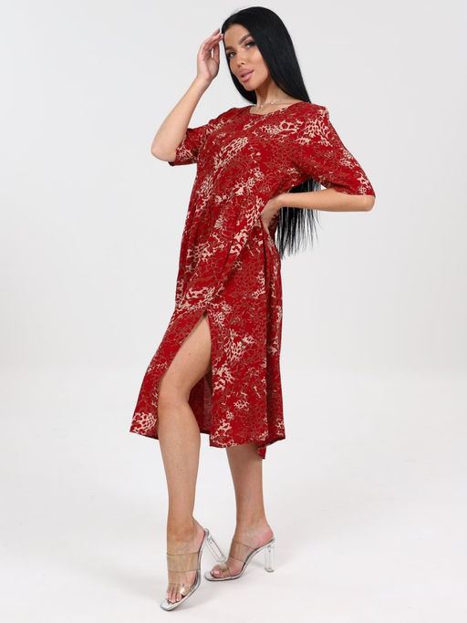 32 ПЛАТЬЕ ЖЕНСКОЕ (Красный) - А-дина фото 4