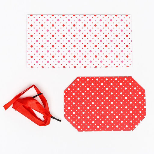 Цена за 12 шт. Коробка Самосборная В крапинку Красная, 10х10х10 см - Simaland фото 5