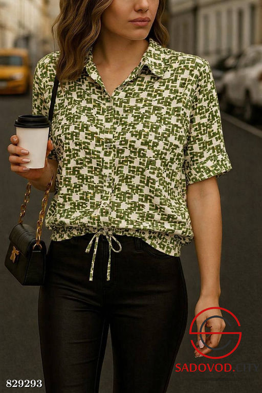 Рубашка женская с принтом