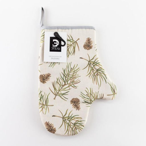 Варежка-прихватка Christmas tree 20х28см, саржа, 100% хлопок, ватин 250г/м2 - Этель фото 5