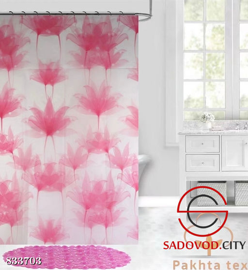 Шторы для ванной и коврик для ванной комнаты с 3D эффектом