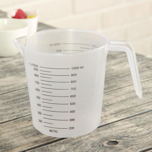 Стакан мерный, 1 л, пластик, прозрачный