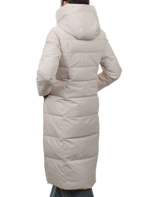 753 LT. BEIGE Пальто зимнее женское (170 гр. холлофайбер) - Фабричный китай фото 8