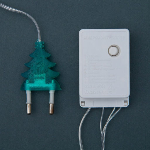 Гирлянда Нить 4 м с насадками Шарик с узором, IP20, прозрачная нить, 20 LED, свечение мульти, 8 режимов, 220 В - Luazon lighting фото 6