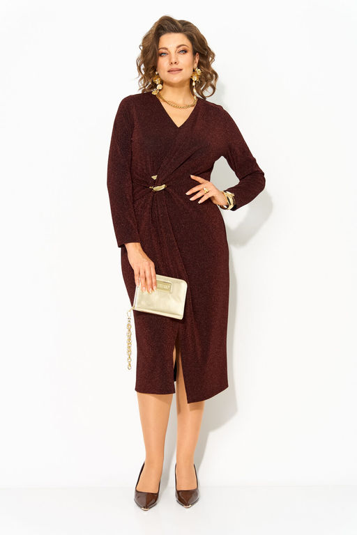 Платье Liliana 1497-Р горький шоколад  фото 6