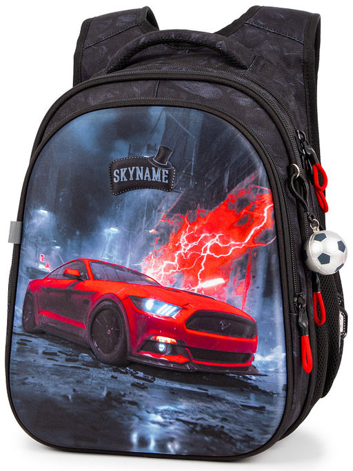 Рюкзак SkyName set-R1-088 + мешок для обуви, папка, пенал, кошелек, бейдж, канц. набор, брелок мячик  фото 2