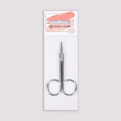 Цена за 3 шт. Ножницы маникюрные QF, для кутикулы, загнутые, узкие, 9 см